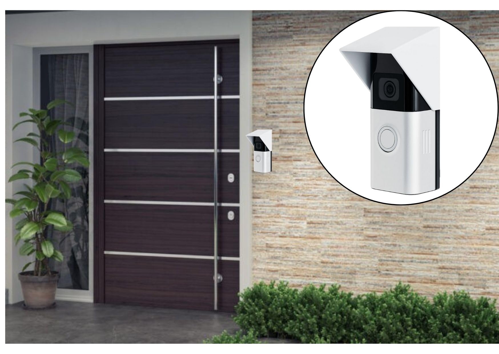 Ring Doorbell Guard Standard (62mm Width) (White)