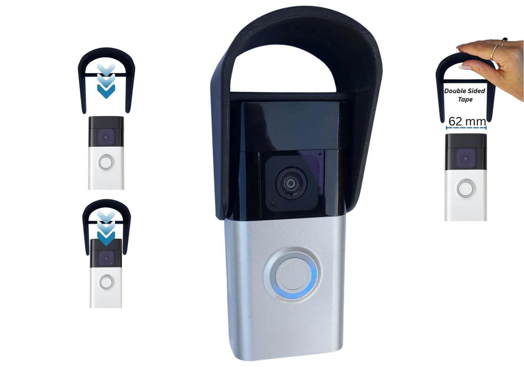 Ring Doorbell Guard Round (62mm Width) (Black)